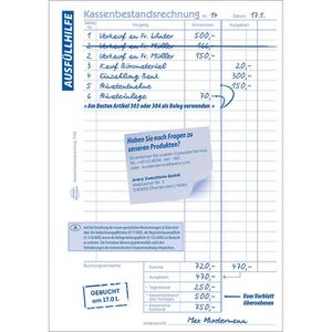 Produktbild für Kassenbuch Zweckform 1758 Kassenbestandsrechnung
