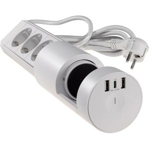 Produktbild für Tischsteckdose ChiliTec mit 3m Kabel