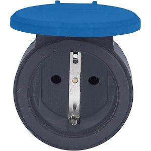Produktbild für Schutzkontakt-Kupplung as-Schwabe 62310, schwarz / blau