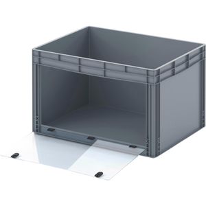 Eurobox AUER EG SKL 86/52 HG, grau, mit Acrylglas-Sichtklappe