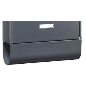 Produktbild für Briefkasten Burg-Wächter Nordland Set 20867 anthrazit, Stahl