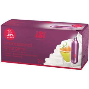 iSi Sahnekapseln 0724, N2O, für Sahnespender, je 8,4 g, 24 Stück