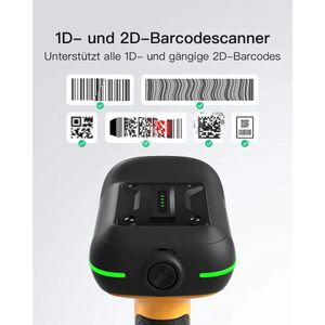 Produktbild für Barcode-Scanner Inateck BCST-75_black, kabellos