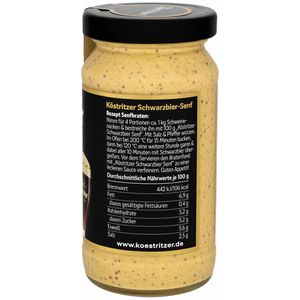 Produktbild für Senf Altenburger Köstritzer Schwarzbier Senf, würzig-malzig
