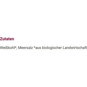 Produktbild für Gemüsekonserve Alnatura Sauerkraut, BIO