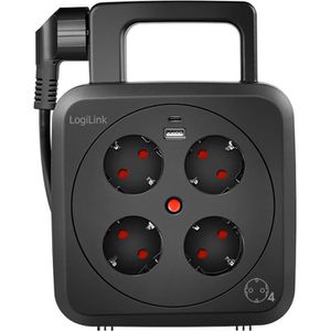 Produktbild für Kabeltrommel LogiLink LPS504, für innen
