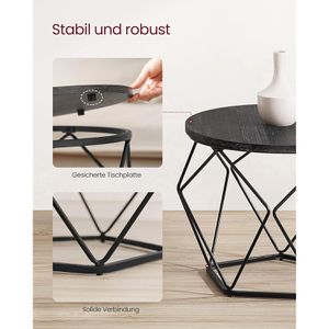 Produktbild für Beistelltisch Vasagle LET040B22, schwarz