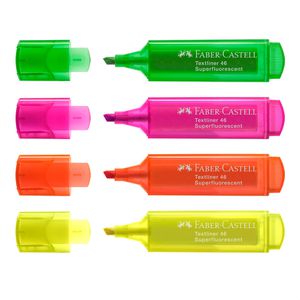 Produktbild für Textmarker Faber-Castell Textliner 46, 4 Stück