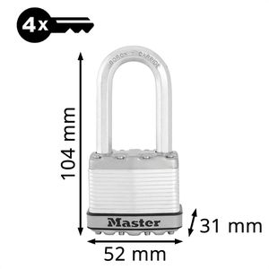 Produktbild für Vorhängeschloss Master-Lock M5EURDLH, 52mm