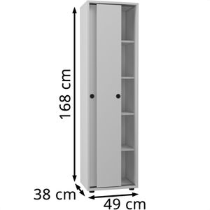 Produktbild für Schiebetürenschrank VCM Ulas, Holz