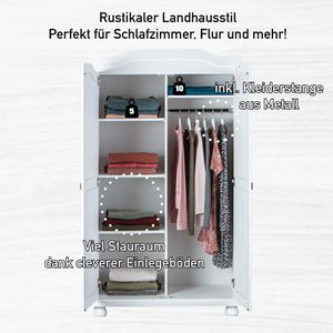 Produktbild für Kleiderschrank Inter-Link Hedda, weiß