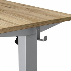 Produktbild für Schreibtisch Kerkmann Move small office, asteiche / silber