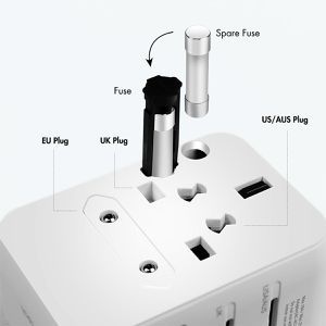 Produktbild für Reiseadapter LogiLink PA0357 70W USB
