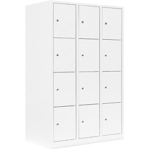 Schließfachschrank Lüllmann 523437, weiß