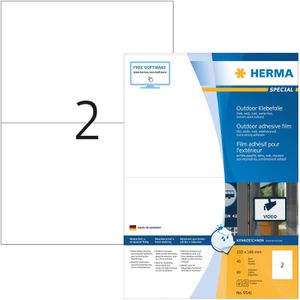 Folienetiketten Herma 9541 Outdoor, weiß matt
