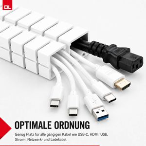 Produktbild für Kabelführung Oskar-Lehmann KUBA Slim Line, zum Anschrauben