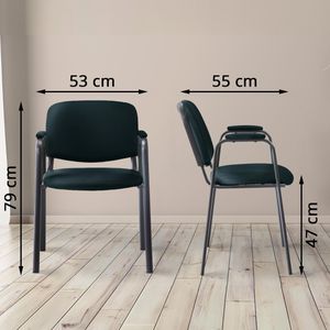 Produktbild für Besucherstuhl CLP Ken PRO, 151795701, stapelbar