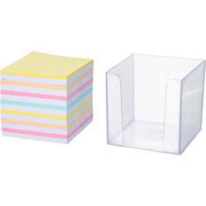 Produktbild für Zettelbox Böttcher-AG 1631 glasklar, 10 x 10 cm
