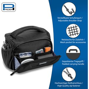 Produktbild für Kameratasche Pedea GUARD Gr. XL, aus Polyester, schwarz