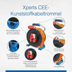 Produktbild für Kabeltrommel as-Schwabe 23668 Xperts CEE, 25m
