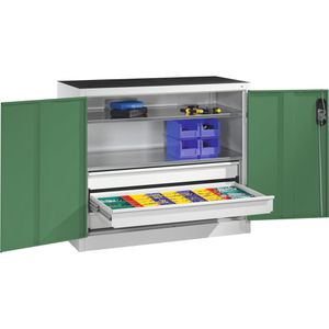 Produktbild für Werkzeugschrank CP-Möbel 8831-5035, aus Metall, grau / grün