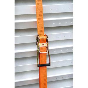 Produktbild für Spanngurt Kerbl 37155, orange, mit Haken &amp; Ratsche