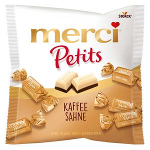 Minischokolade Merci Petits Kaffee Sahne
