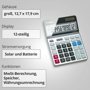 Produktbild für Taschenrechner Canon TS-1200 TSC, MwSt-Berechnung