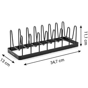 Produktbild für Topfdeckelhalter Tescoma Online 901014.00, schwarz, aus Metall
