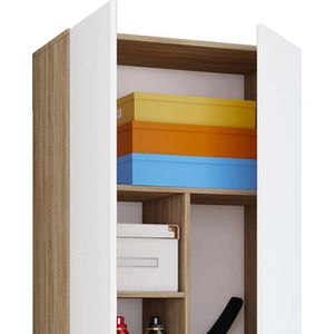 Produktbild für Mehrzweckschrank VCM Vandol 912189, sonoma eiche / weiß