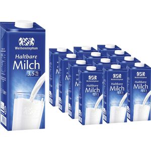 Milch Weihenstephan H-Vollmilch, Fettgehalt 3,5%