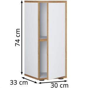 Produktbild für Aktenschrank VCM Salia 2-Fach 920718, aus Holz