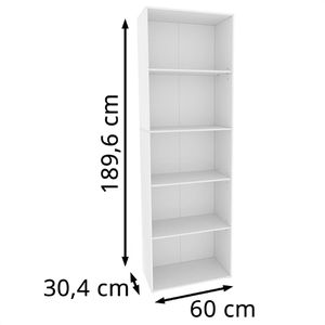 Produktbild für Bücherregal Vicco Bob, weiß