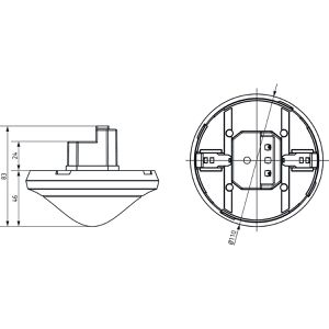 Produktbild für Präsenzmelder Theben theRonda S360-100 UP WH
