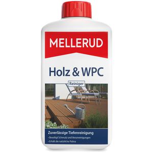 Mellerud Holzreiniger Holz und WPC Reiniger, zuverlässige Tiefenreinigung, 1 Liter
