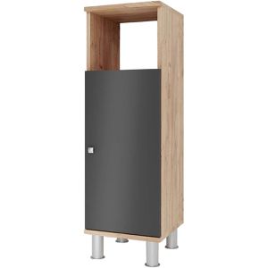 Produktbild für Badschrank Vicco Fynn, mit 4 Füßen, anthrazit / eiche