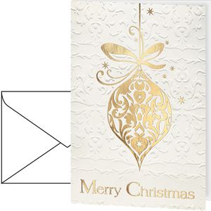 Weihnachtskarte Sigel DS049, Golden Fantasy