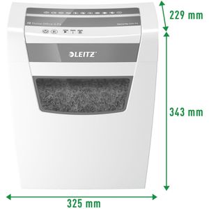 Produktbild für Aktenvernichter Leitz 80360000 IQ Home Office S P4, weiß