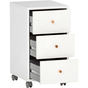 Produktbild für Rollcontainer Möbelpartner Serie 500, aus Holz, weiß
