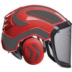 Forsthelm Protos Integral Forest F39, rot-grau