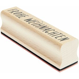 Produktbild für Motivstempel Rico-Design Paper Poetry Frohe Weihnachten, Holz