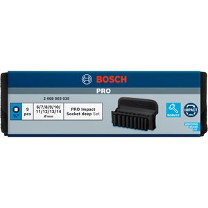 Produktbild für Steckschlüssel Bosch PRO Impact Socket, 9-teilig