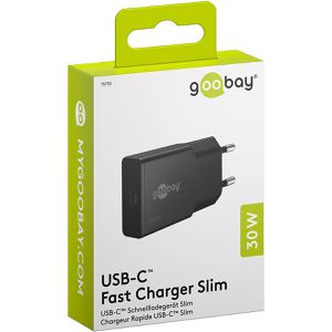Produktbild für USB-Ladegerät Goobay Slim 75735, GaN, 30 Watt