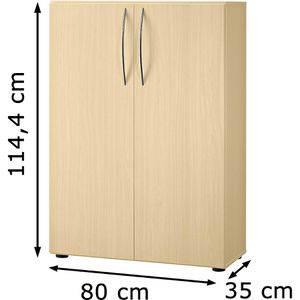 Produktbild für Aktenschrank Hammerbacher B-Serie, aus Holz
