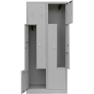 Produktbild für Spind Lüllmann 525110, Z-Spind, lichtgrau