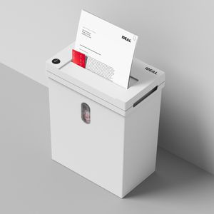 Produktbild für Aktenvernichter Ideal 81009111 Shredcat 8100 CC, weiß