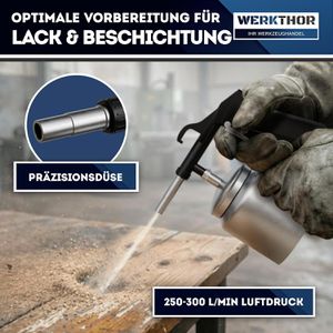 Produktbild für Sandstrahlpistole WERKTHOR WT-67, mit Behälter