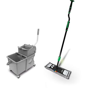 Reinigungswagen Unger erGO clean Starter Set, Einfachfahrwagen
