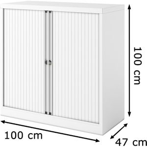 Produktbild für Rollladenschrank Bisley Essentials, aus Metall