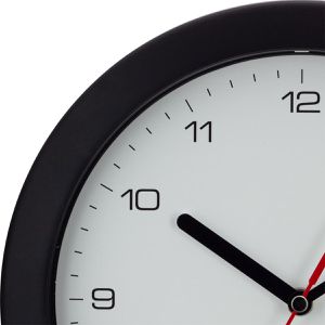 Produktbild für Wanduhr Eurotime 53850-05, Kunststoff, analog, Funkuhr